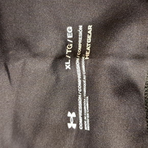 Under Armour black compression leggings size XL NEW - Picture 4 of 5
